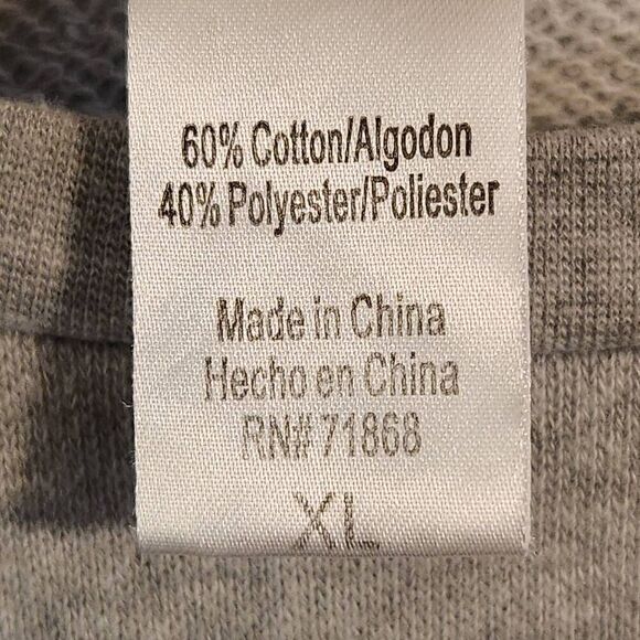 Disney Mickey Mouse sweatshirt grey cutout back size XL - Picture 7 of 7